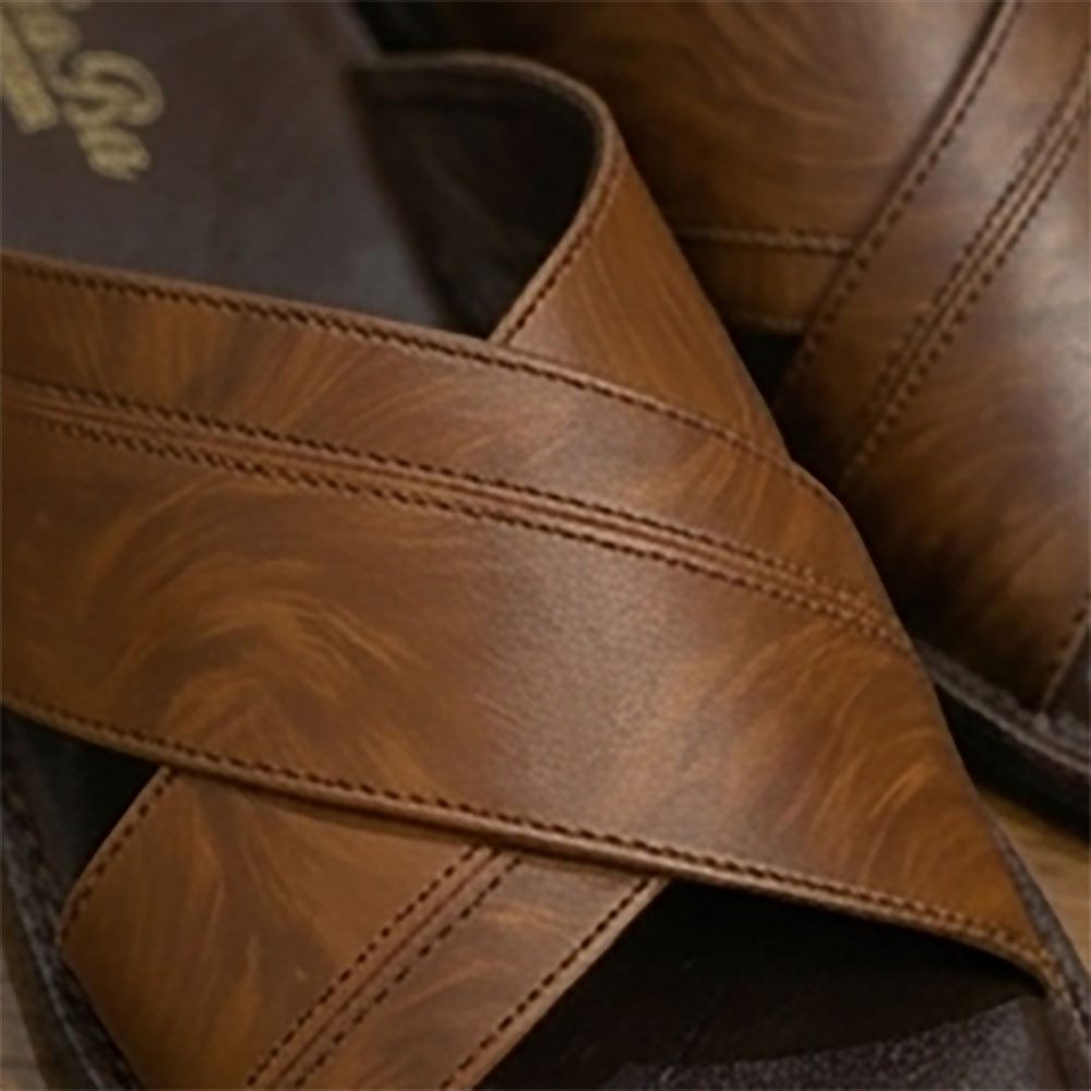 Stitched Cross-Strap Slide - Image 4