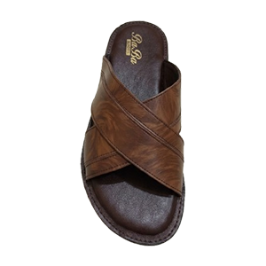 Stitched Cross-Strap Slide