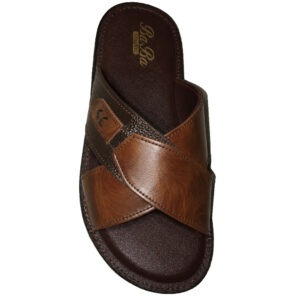 Cut-Strap Dual-Tone Cross Slide