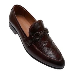 Woven-Apron Horsebit Loafer