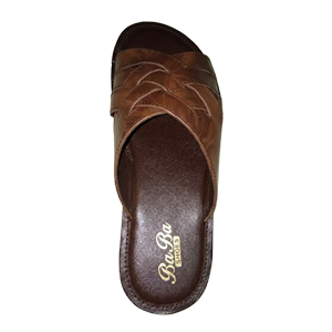 Braided Cross-Strap Slide